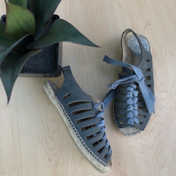 Cool Way Suede Leather Lace Up Sandals - Picture 3 of 8